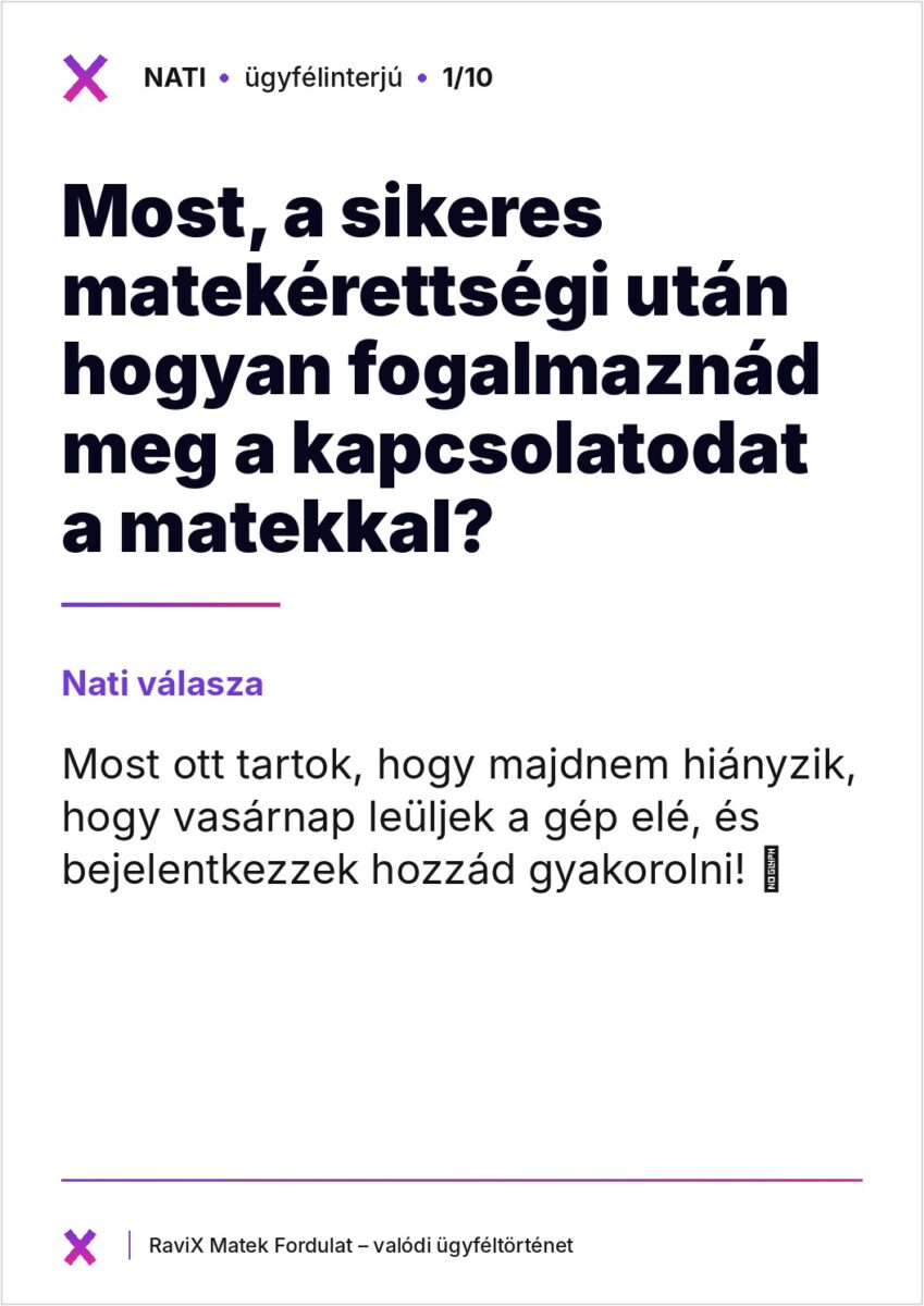 Nati ügyfélinterjúja – 1. lap